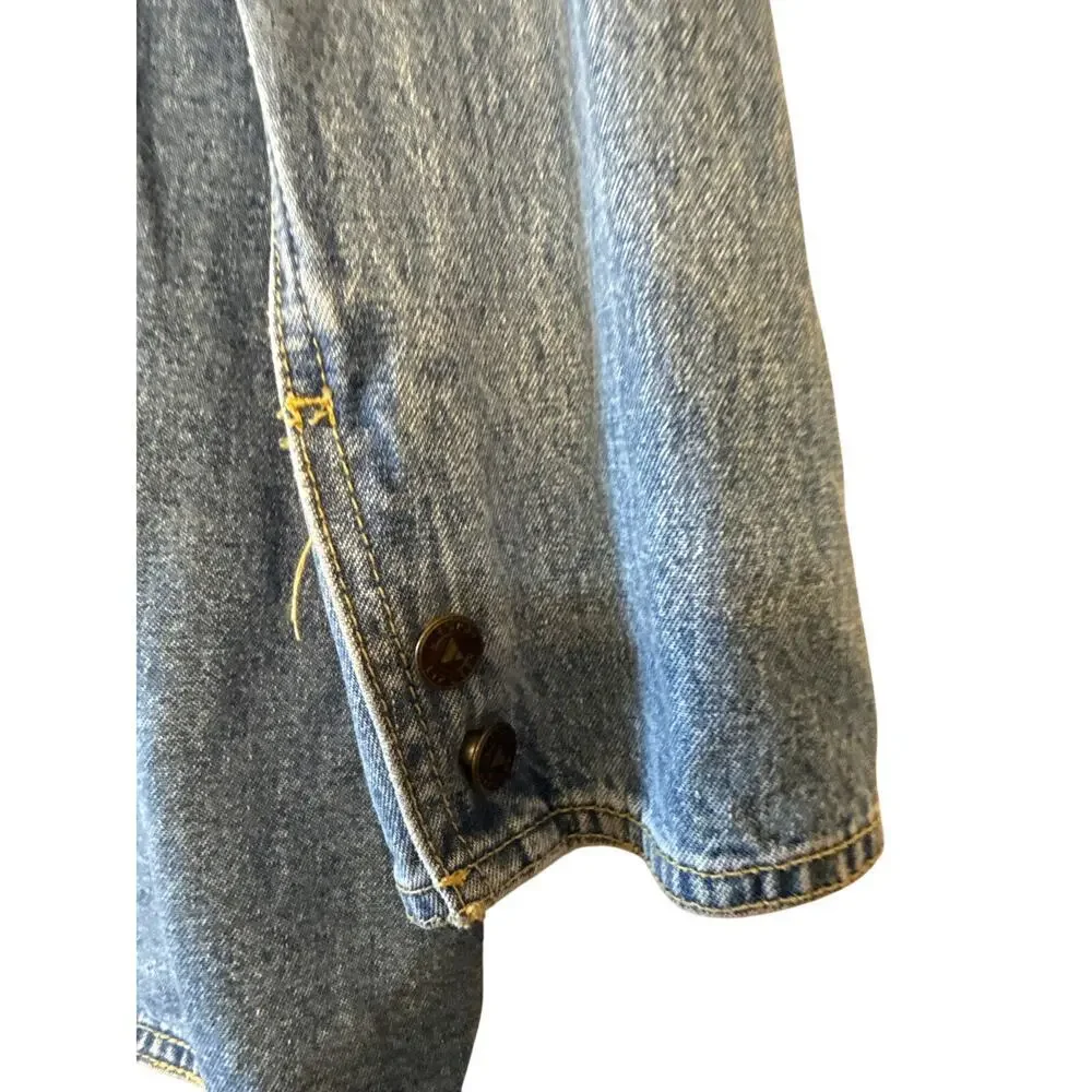 Vintage 80's LizWear Denim Blue Blazer Jacket  Sz12 - Picture 5 of 7